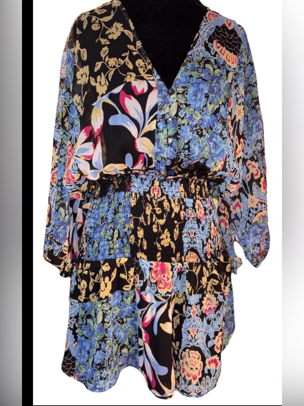 Zara Floral Patchwork Romper